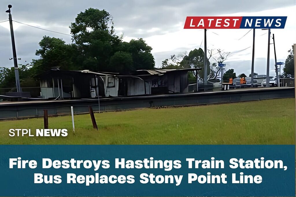 Fire Destroys Hastings Train Station, Bus Replaces Stony Point Line