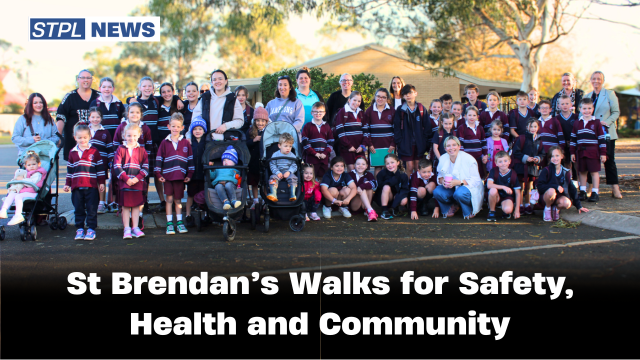 St Brendan's community walk for safety and health.