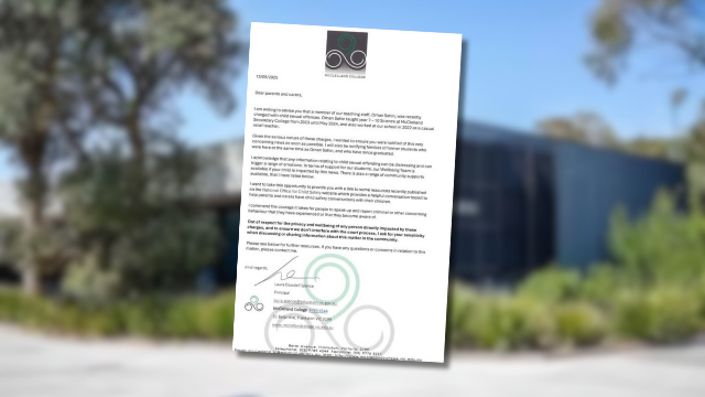 Wodonga College letter about technological upgrades.