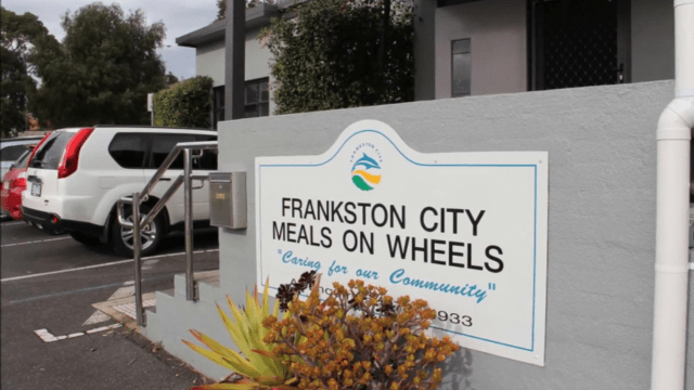 Frankston City Meals on Wheels entrance sign