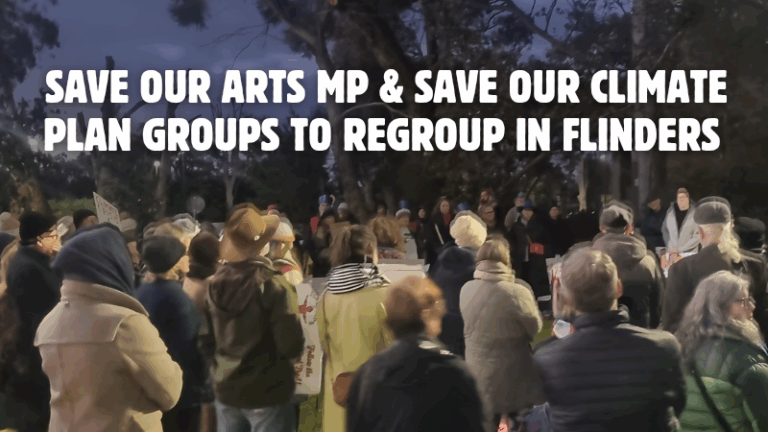 Community gathering for arts and climate group meeting