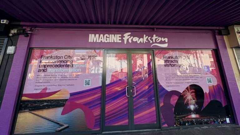 Imagine Frankston city growth and visitor attraction display.