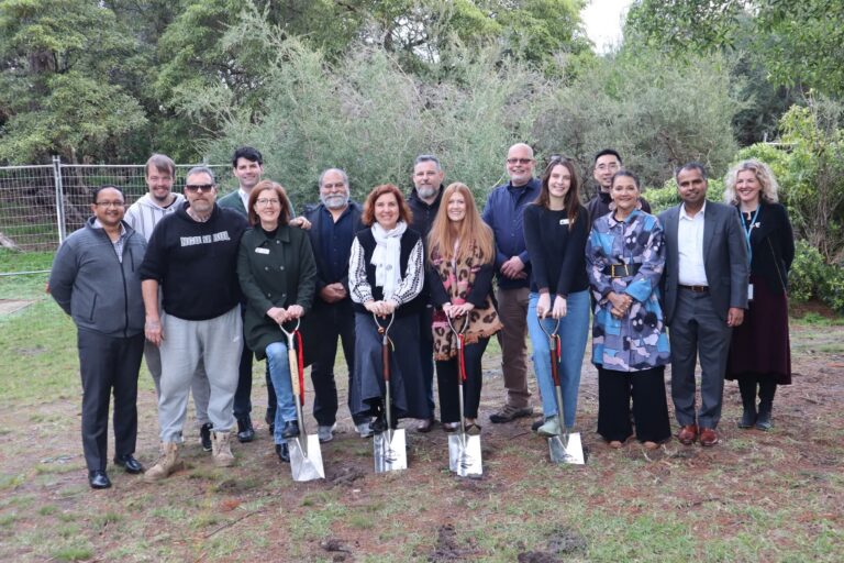 Group photo at a tree planting event.