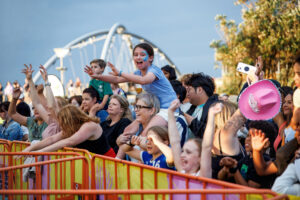 Families enjoying a community festival in Frankston as Council opens $250,000 destination events funding